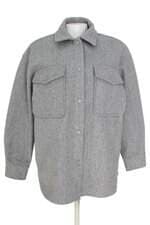 Jaqueta Alongada com Bolsos Laterais Cinza Renner