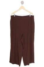 Calça Pantalona Marrom Plus Size riachuelo