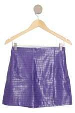saia Renner feminina roxa com fenda