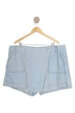 shorts saia Ashua feminino azul