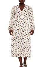 vestido Lez a lez feminino estampado com recortes