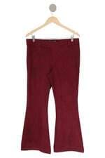 calça flare linda de morrer vinho