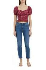 blusa cropped Renner rosa floral