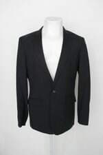 Blazer vr menswear masculino preto Com forro