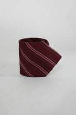 Gravata rovest masculina vinho listrada