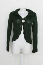 Cardigan feminino verde