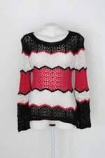 Malha de tricot  feminina colorida