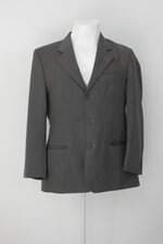 Blazer garbo masculino cinza com Ombreira