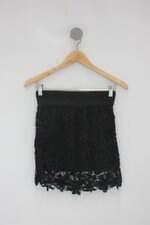 Saia de renda mooncity feminina preta com Forro