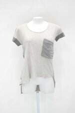 Blusa feminina cinza com Barra Mullet