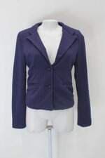 Blazer feminino azul com Ombreira