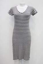 Vestido handbook feminino listrado com Fenda
