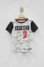 Camiseta Infantil marisa branca estampada Homem Aranha