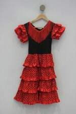 Vestido feminino estampado com Babado