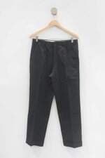 Calça social de tecido masculina preta