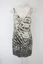 Vestido canal feminino estampado com Forro