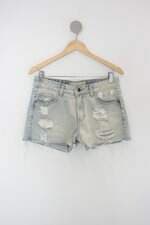 Shorts jeans canal feminino azul