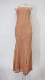 Vestido de Festa catarina park feminino laranja com Bojo e Renda