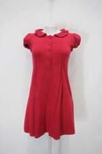 Vestido feminino vermelho com Pregas