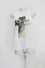 Regata hera feminina branca estampada