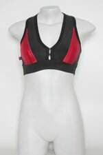 Top Esportivo feminino preto com Recorte