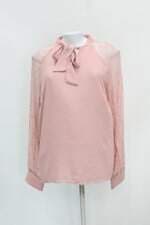 Blusa shein feminina rosa com Tule