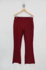 Calça de tecido feminina vermelha