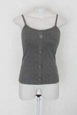 Blusa de alcinha feminina cinza com Bojo