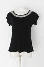 Blusa lits feminina preta com Tule