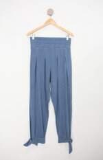 Calça riachuelo feminina azul com Pregas