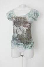 Blusa feminina estampada com Tiras