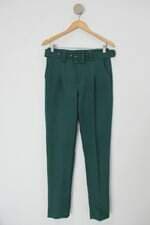 Calça de tecido feminina verde
