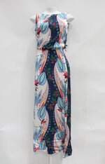 Vestido hering feminino estampado com Fenda