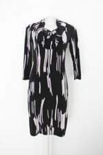 Vestido natorious feminino preto estampado