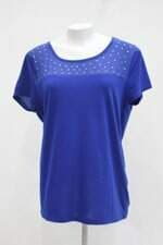 Blusa walmart feminina azul com Hotfix