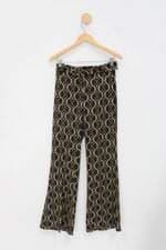 Calça de tecido zara feminino estampado com Laço