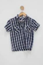 Camisa Infantil hot dog xadrez 