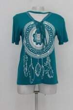 Blusa feminina verde com Silk