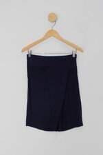 Saia ventos modernos feminina azul com Fenda