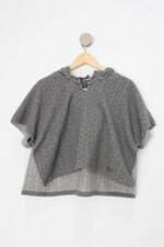 Blusa Infantil green cinza com capuz