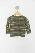 Camisa Infantil cartes's verde com listra 
