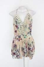 Macaquinho feminino floral com Renda