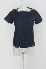 Blusa de sarja feminina azul