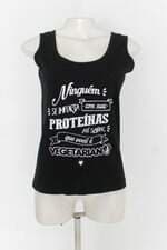 Regata feminina preto com Silk
