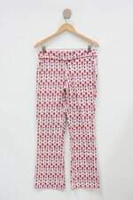 Calça de tecido a collection feminina branco estampado 