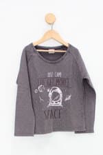 Camiseta manga longa Infantil zara azul