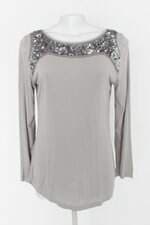 Blusa feminina cinza com Paetê