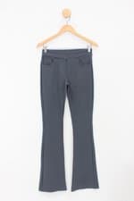 Calça de tecido feminina cinza