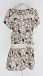 Vestido corpo & alma feminino estampado com Renda