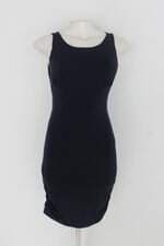 Vestido handbook feminino azul com Recortes e Franzido